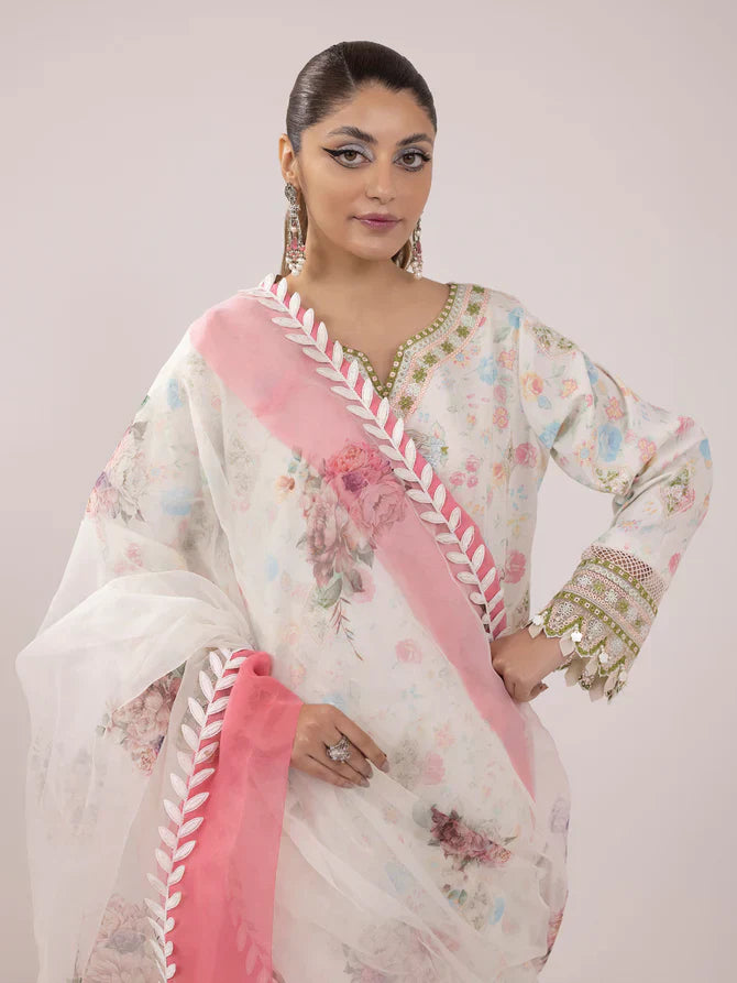 Ittehad | Faiza Faisal Rangeeli Lawn 24 | Nargis - by - Libasekhas UK - Registered Vendor of : Ittehad - 100% Original Designer Dresss