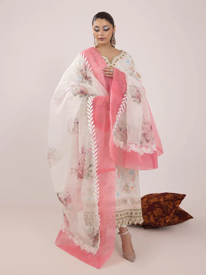 Ittehad | Faiza Faisal Rangeeli Lawn 24 | Nargis - by - Libasekhas UK - Registered Vendor of : Ittehad - 100% Original Designer Dresss