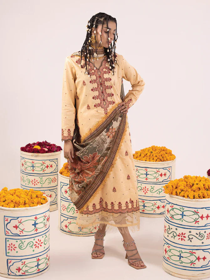 Ittehad | Faiza Faisal Rangeeli Lawn 24 | Gulabo - by - Libasekhas UK - Registered Vendor of : Ittehad - 100% Original Designer Dresss