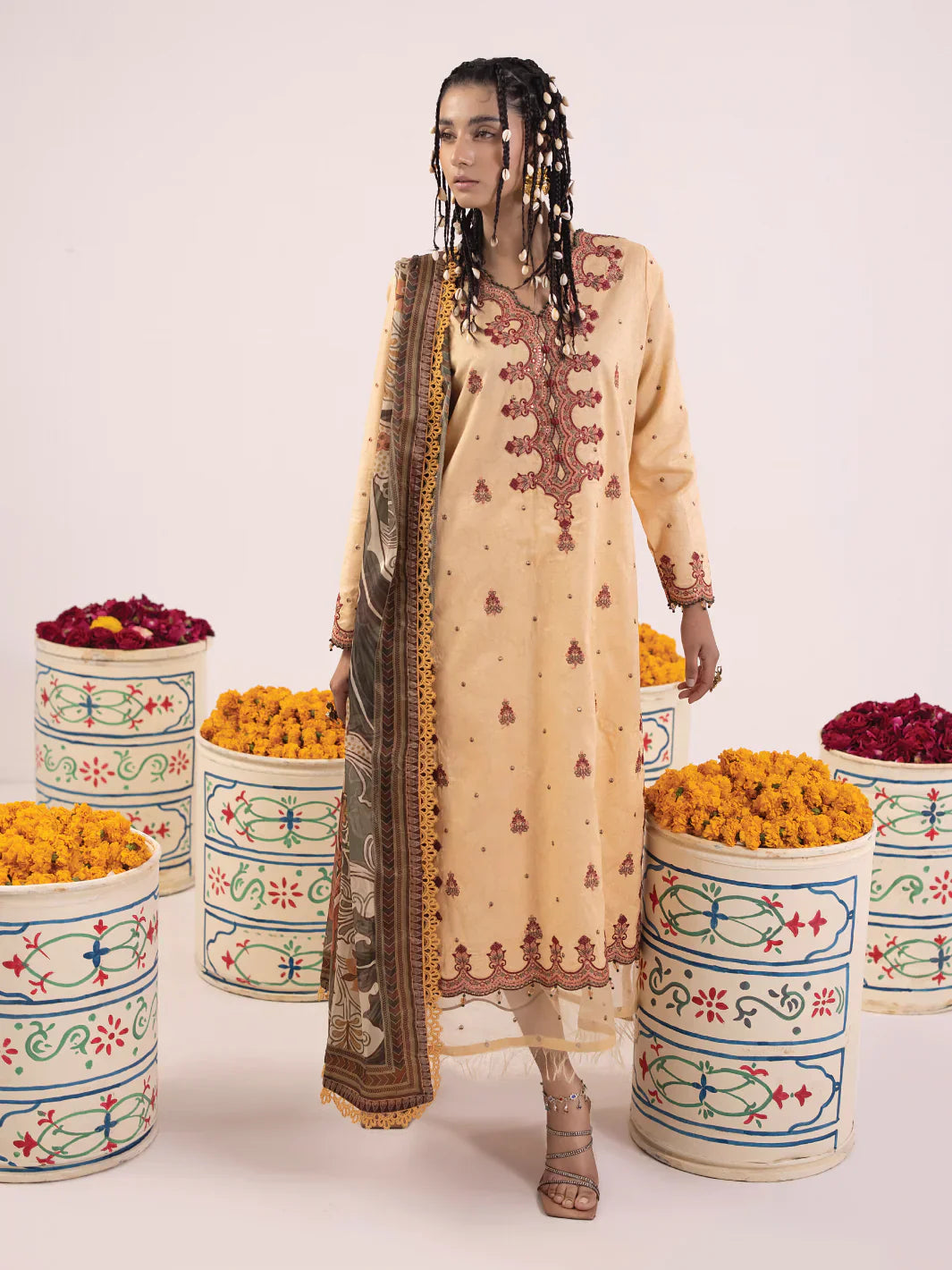 Ittehad | Faiza Faisal Rangeeli Lawn 24 | Gulabo - by - Libasekhas UK - Registered Vendor of : Ittehad - 100% Original Designer Dresss