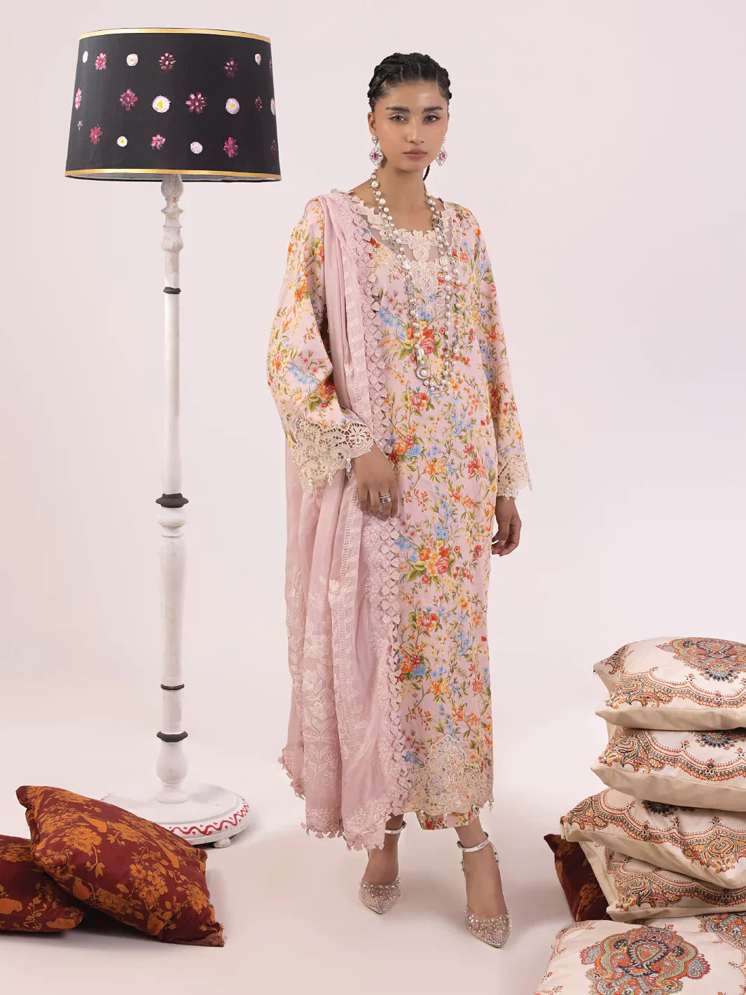 Ittehad | Faiza Faisal Rangeeli Lawn 24 | Laali - by - Libasekhas UK - Registered Vendor of : Ittehad - 100% Original Designer Dresss