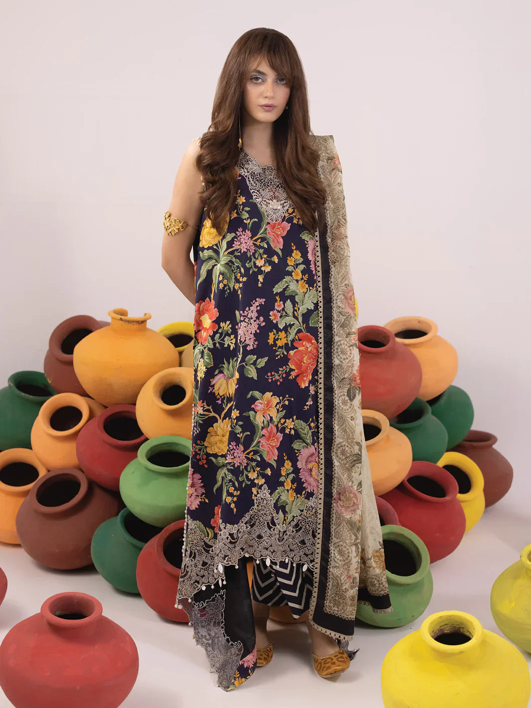 Ittehad | Faiza Faisal Rangeeli Lawn 24 | Champa - by - Libasekhas UK - Registered Vendor of : Ittehad - 100% Original Designer Dresss