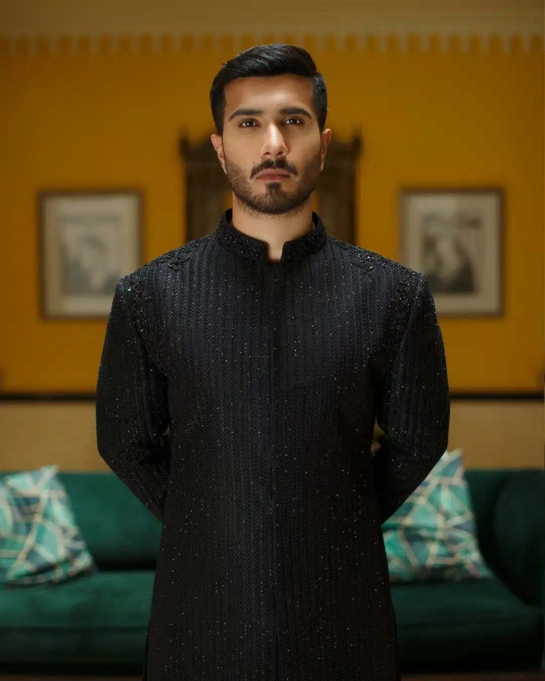 Pakistani Menswear | FSQ-Burak - by - Libasekhas UK - Registered Vendor of : Menswear - 100% Original Designer Dresss
