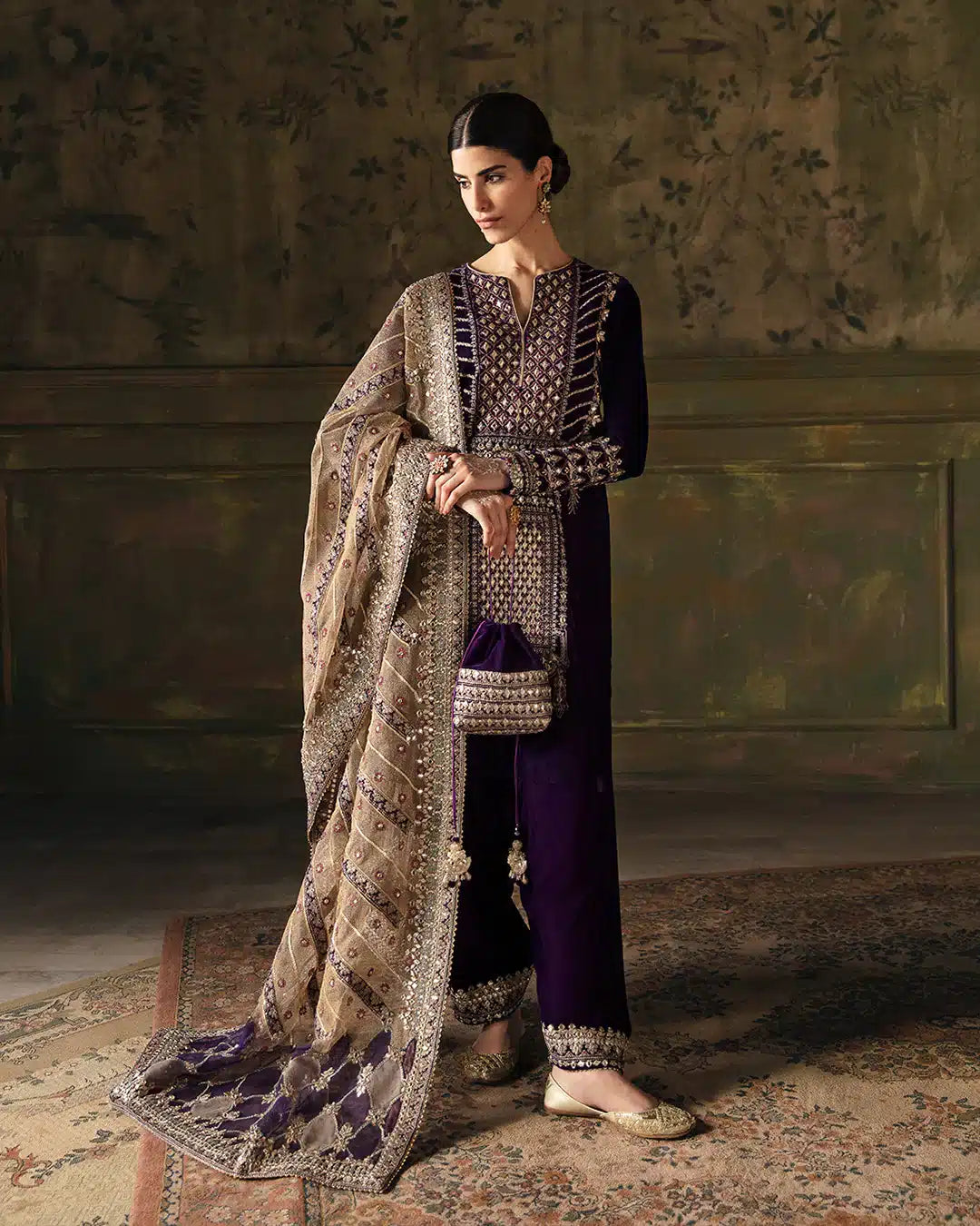 Faiza Saqlain | Manaar Luxe Formals 23 | Elayha - by - Libasekhas UK - Registered Vendor of : Faiza Saqlain - 100% Original Designer Dresss