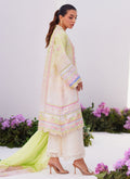 Farah Talib Aziz | Zaza Prints 24 | PEAR OMBRE SHIRT AND DUPATTA - by - Libasekhas UK - Registered Vendor of : Farah Talib Aziz - 100% Original Designer Dresss