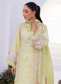 Farah Talib Aziz | Zaza Prints 24 | KELLY LIME SHIRT AND DUPATTA - Libasekhas