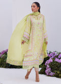 Farah Talib Aziz | Zaza Prints 24 | KELLY LIME SHIRT AND DUPATTA - Libasekhas