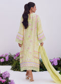 Farah Talib Aziz | Zaza Prints 24 | KELLY LIME SHIRT AND DUPATTA - Libasekhas