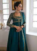 Farah Talib Aziz | Mayna Festive Luxe | AFRA TEAL - by - Libasekhas UK - Registered Vendor of : Farah Talib Aziz - 100% Original Designer Dresss