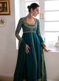 Farah Talib Aziz | Mayna Festive Luxe | AFRA TEAL - by - Libasekhas UK - Registered Vendor of : Farah Talib Aziz - 100% Original Designer Dresss