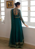 Farah Talib Aziz | Mayna Festive Luxe | AFRA TEAL - by - Libasekhas UK - Registered Vendor of : Farah Talib Aziz - 100% Original Designer Dresss