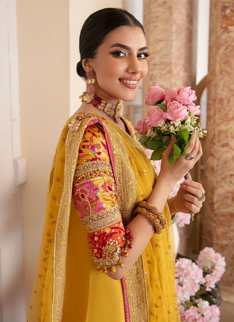 Farah Talib Aziz | Mayna Festive Luxe | AQIQ KIWI - by - Libasekhas UK - Registered Vendor of : Farah Talib Aziz - 100% Original Designer Dresss