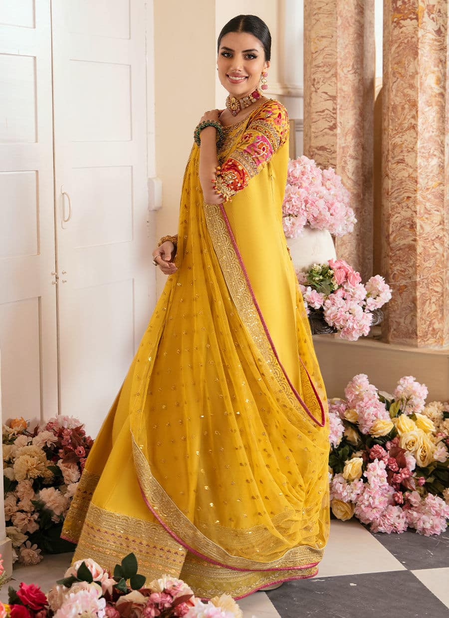 Farah Talib Aziz | Mayna Festive Luxe | AQIQ KIWI - by - Libasekhas UK - Registered Vendor of : Farah Talib Aziz - 100% Original Designer Dresss