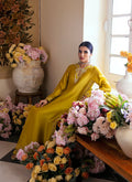 Farah Talib Aziz | Mayna Festive Luxe | Veesta Lime - by - Libasekhas UK - Registered Vendor of : Farah Talib Aziz - 100% Original Designer Dresss