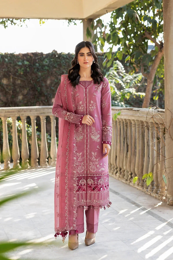 Farasha | Bahaar Embroidered Lawn | Rose Garland - by - Libasekhas UK - Registered Vendor of : Farasha - 100% Original Designer Dresss