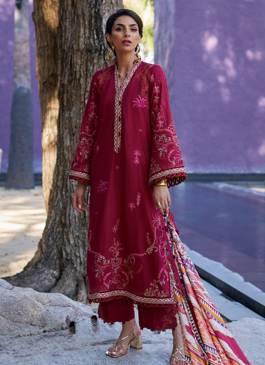 Farah Talib Aziz | Suay Lawn 24 | ENZO RED - Libasekhas