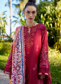 Farah Talib Aziz | Suay Lawn 24 | ENZO RED - by - Libasekhas UK - Registered Vendor of : Farah Talib Aziz - 100% Original Designer Dresss