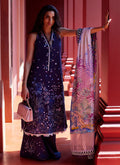 Farah Talib Aziz | Suay Lawn 24 | IZEA BLUE - by - Libasekhas UK - Registered Vendor of : Farah Talib Aziz - 100% Original Designer Dresss