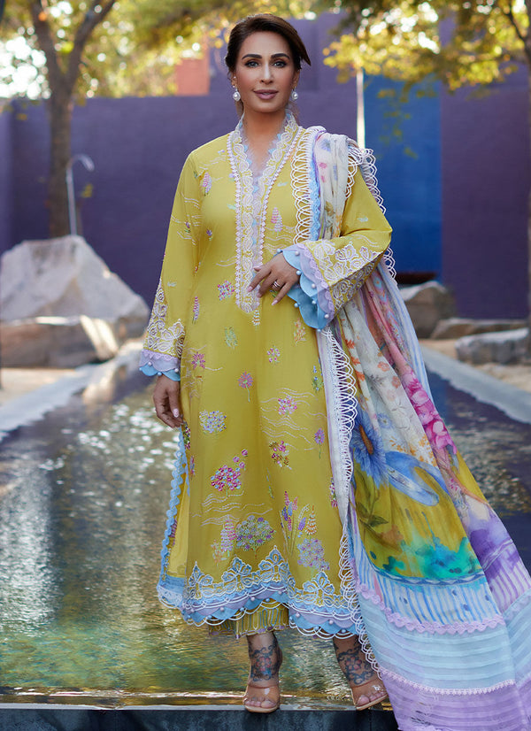 Farah Talib Aziz | Suay Lawn 24 | KELAYA KIWI - by - Libasekhas UK - Registered Vendor of : Farah Talib Aziz - 100% Original Designer Dresss