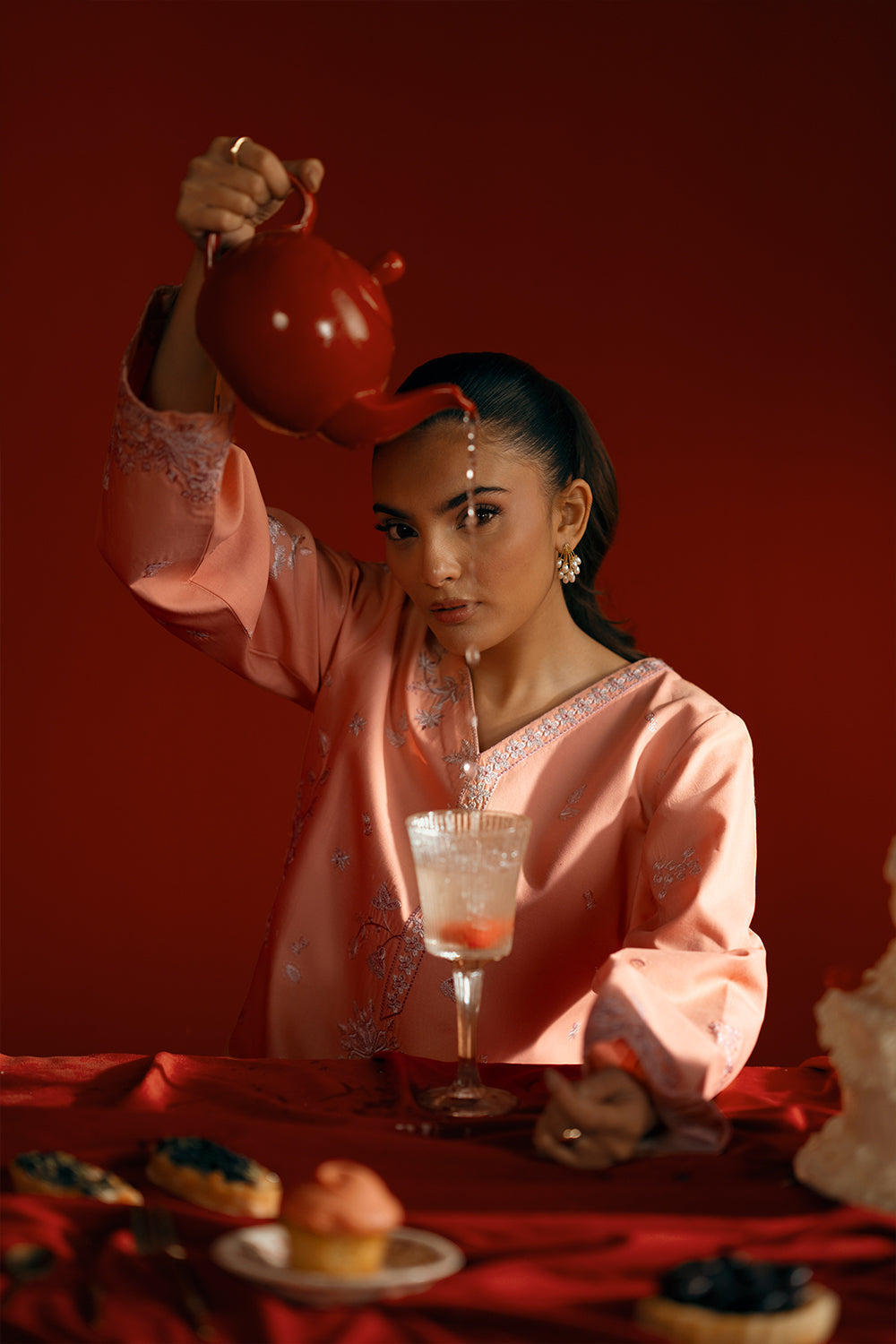 Saira Rizwan | Joolie Co ords | JOOLIE PEACH - JBP25-05 - by Libasekhas UK - Registered Vendor of : Saira Rizwan - 100% Original Designer Dress