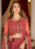 Strawberry | Rimjhim Chiffon Collection | FLS-RJ-003 - by - Libasekhas UK - Registered Vendor of : Strawberry - 100% Original Designer Dresss