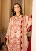 Strawberry | Rimjhim Chiffon Collection | FLS-RJ-006 - by - Libasekhas UK - Registered Vendor of : Strawberry - 100% Original Designer Dresss