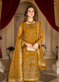 Strawberry | Rimjhim Chiffon Collection | FLS-RJ-009 - by - Libasekhas UK - Registered Vendor of : Strawberry - 100% Original Designer Dresss