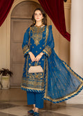 Strawberry | Rimjhim Chiffon Collection | FLS-RJ-010 - by - Libasekhas UK - Registered Vendor of : Strawberry - 100% Original Designer Dresss
