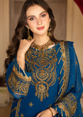 Strawberry | Rimjhim Chiffon Collection | FLS-RJ-010 - by - Libasekhas UK - Registered Vendor of : Strawberry - 100% Original Designer Dresss