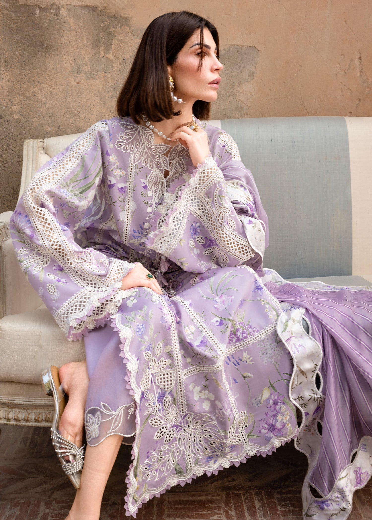 Crimson | flow lawn 26 | A SUMMER DANCE - D2B - by Libasekhas UK - Registered Vendor of : Crimson - 100% Original Designer Dress