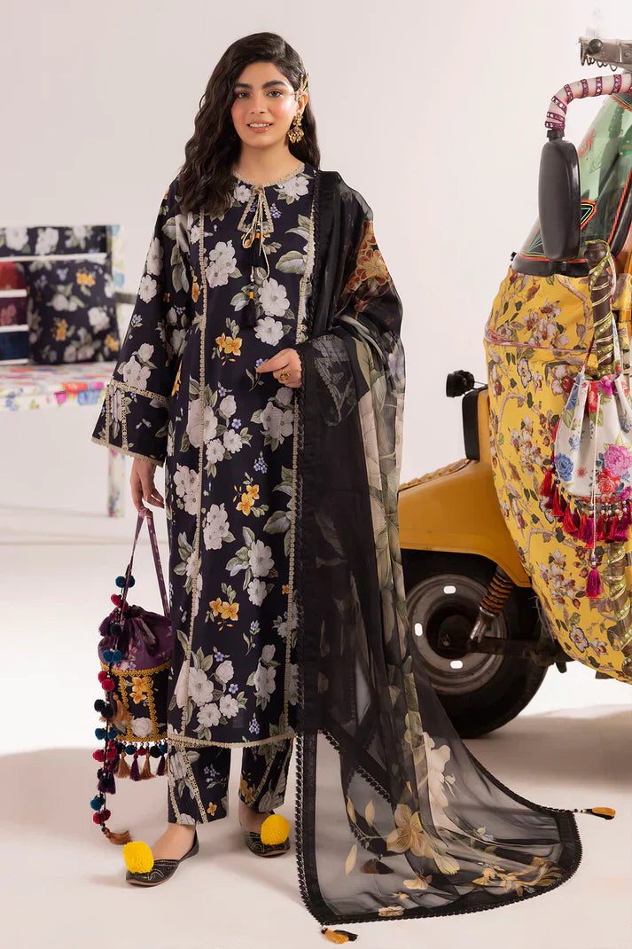 Alizeh | Sheen Lawn Prints 24 | Flora - by - Libasekhas UK - Registered Vendor of : Alizeh - 100% Original Designer Dresss