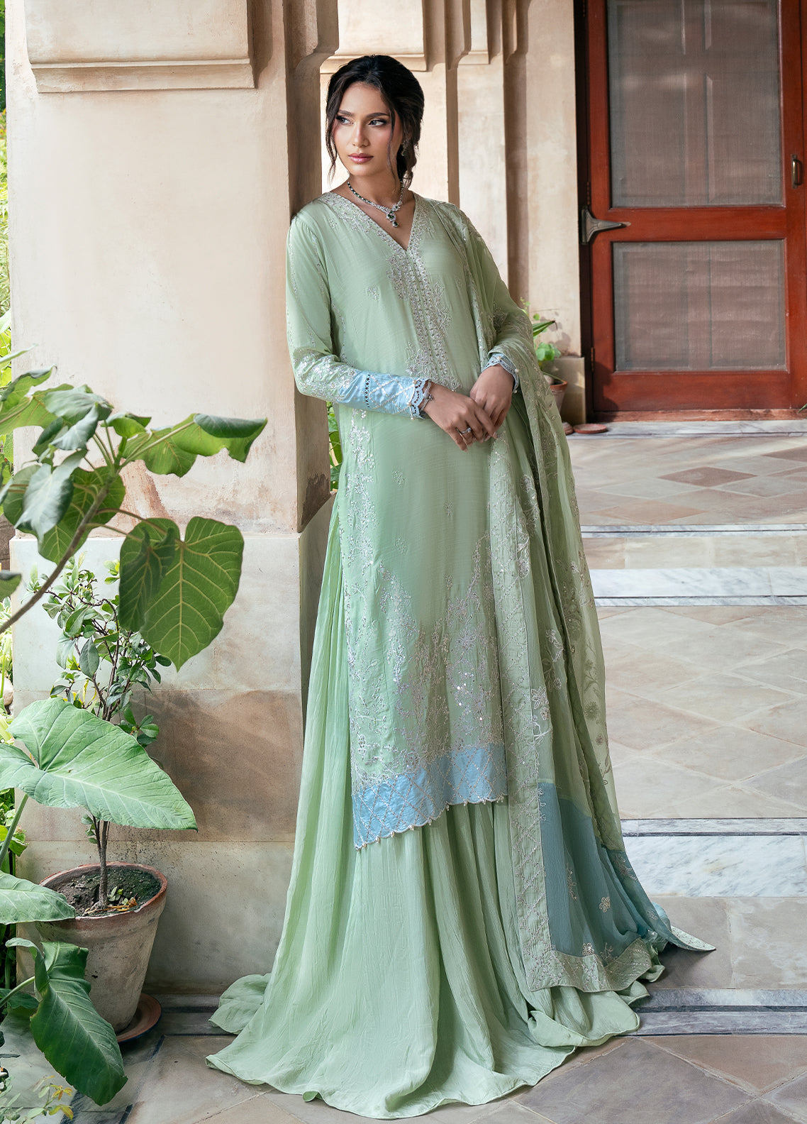 Sahane | Rusukh Premium Formals 26 | FU6605 Mehrma - RUSUKH - by Libasekhas UK - Registered Vendor of : Sahane - 100% Original Designer Dress