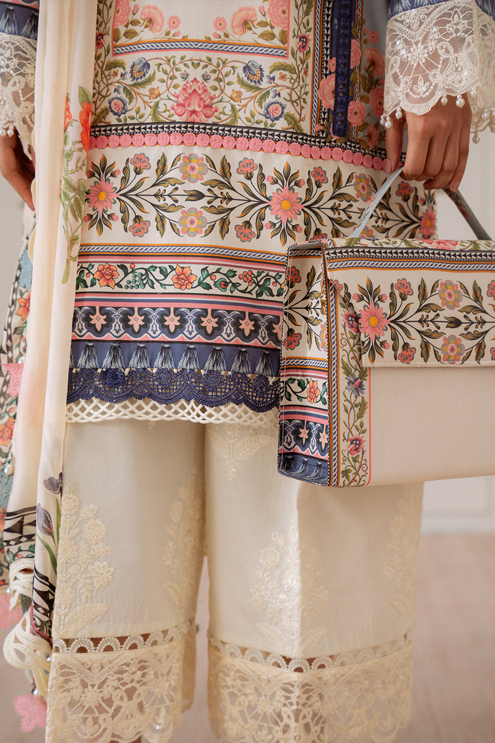 Saira Rizwan | Laanem Summer Lawn 25 | ZUMRA-B-SRL25-07 - by - Libasekhas UK - Registered Vendor of : Saira Rizwan - 100% Original Designer Dresss