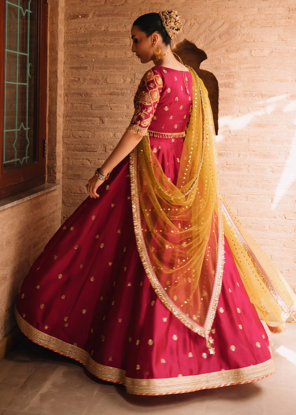 Jeem | Amaltaas Wedding Formals 26 | FUSCHIA ANAYA LEHNGA CHOLI - by Libasekhas UK - Registered Vendor of : Jeem - 100% Original Designer Dress
