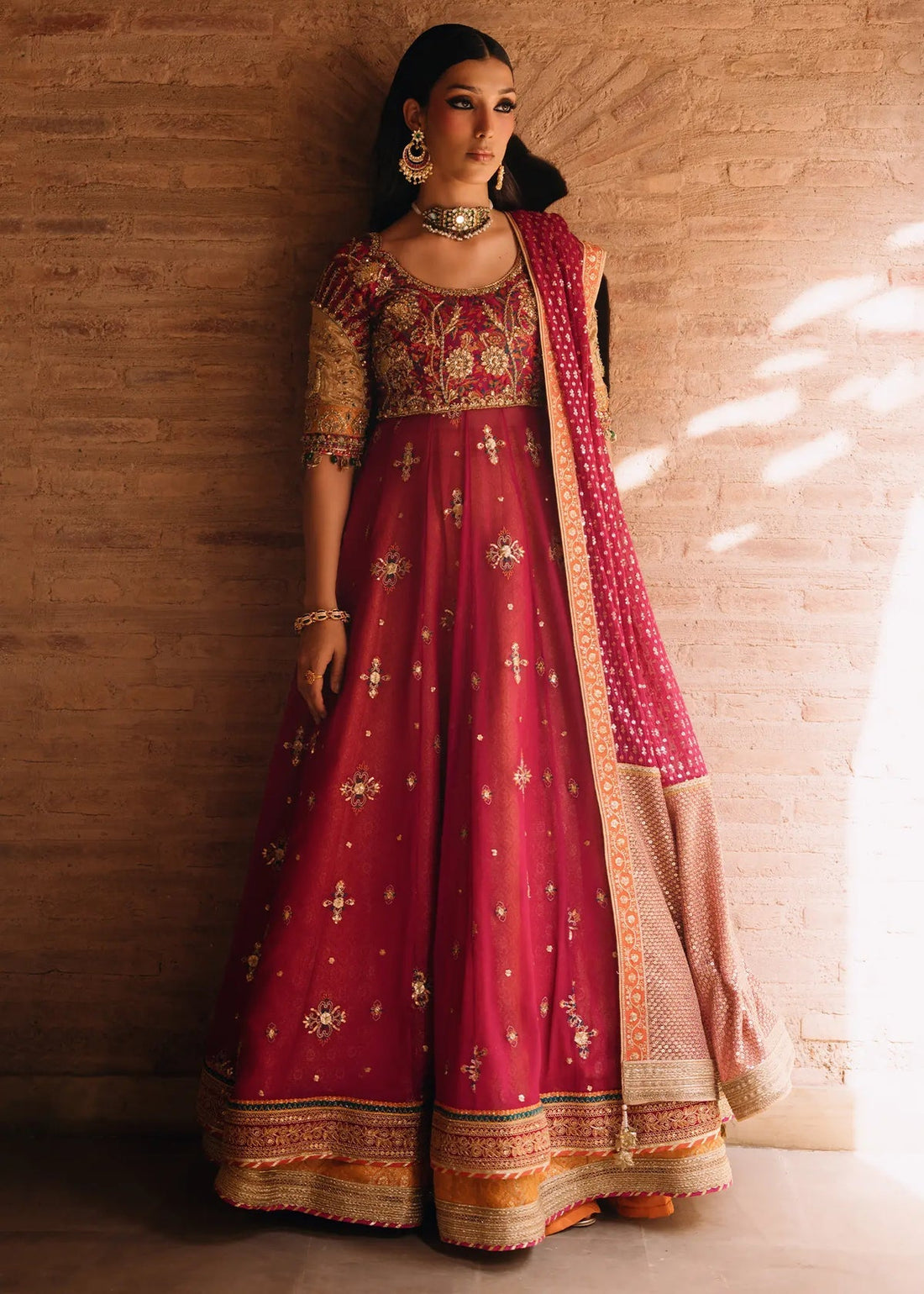 Jeem | Amaltaas Wedding Formals 26 | FUSCHIA NAZ KALIDAR - by Libasekhas UK - Registered Vendor of : Jeem - 100% Original Designer Dress