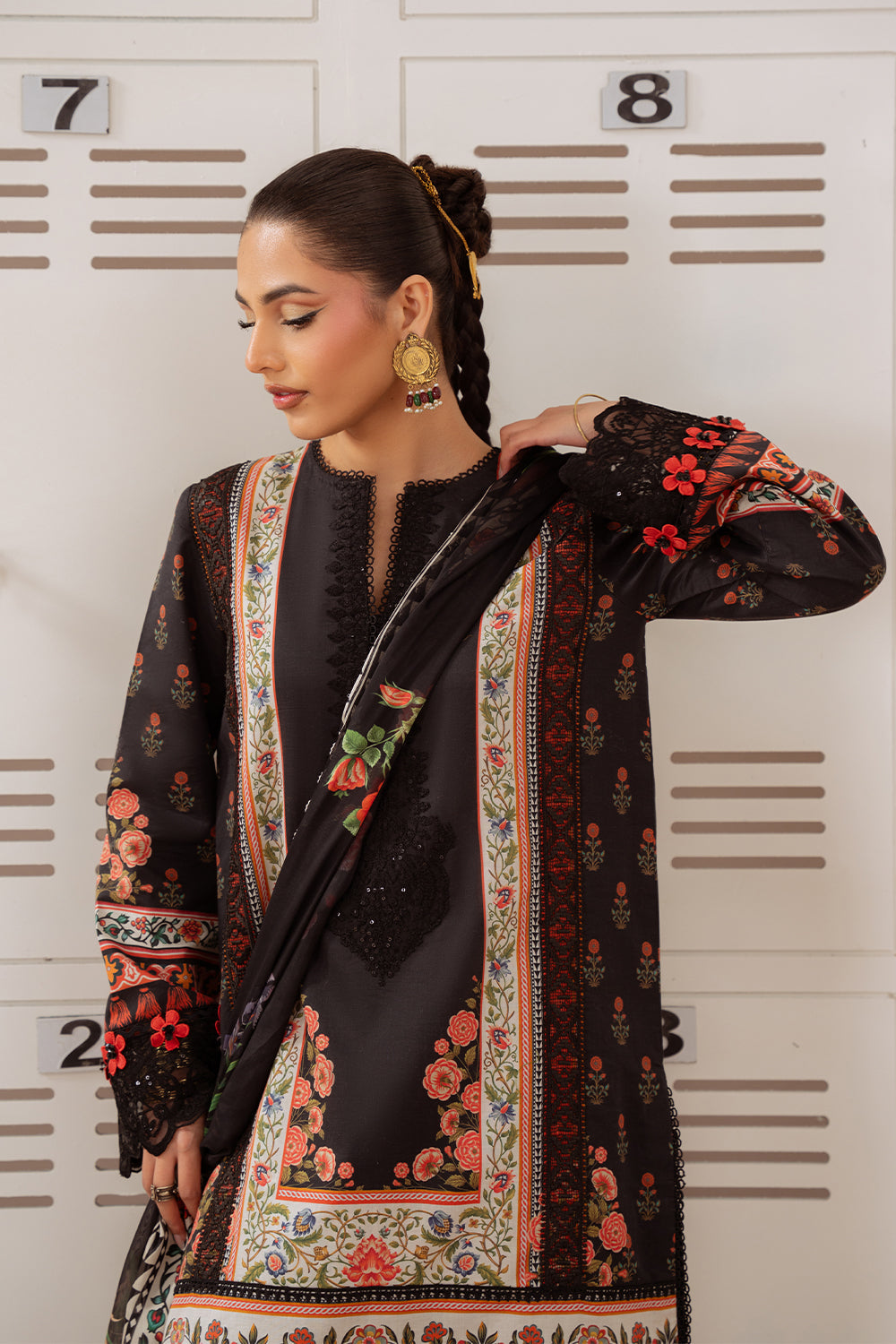 Saira Rizwan | Laanem Summer Lawn 25 | ZUMRA-A-SRL25-07 - by - Libasekhas UK - Registered Vendor of : Saira Rizwan - 100% Original Designer Dresss