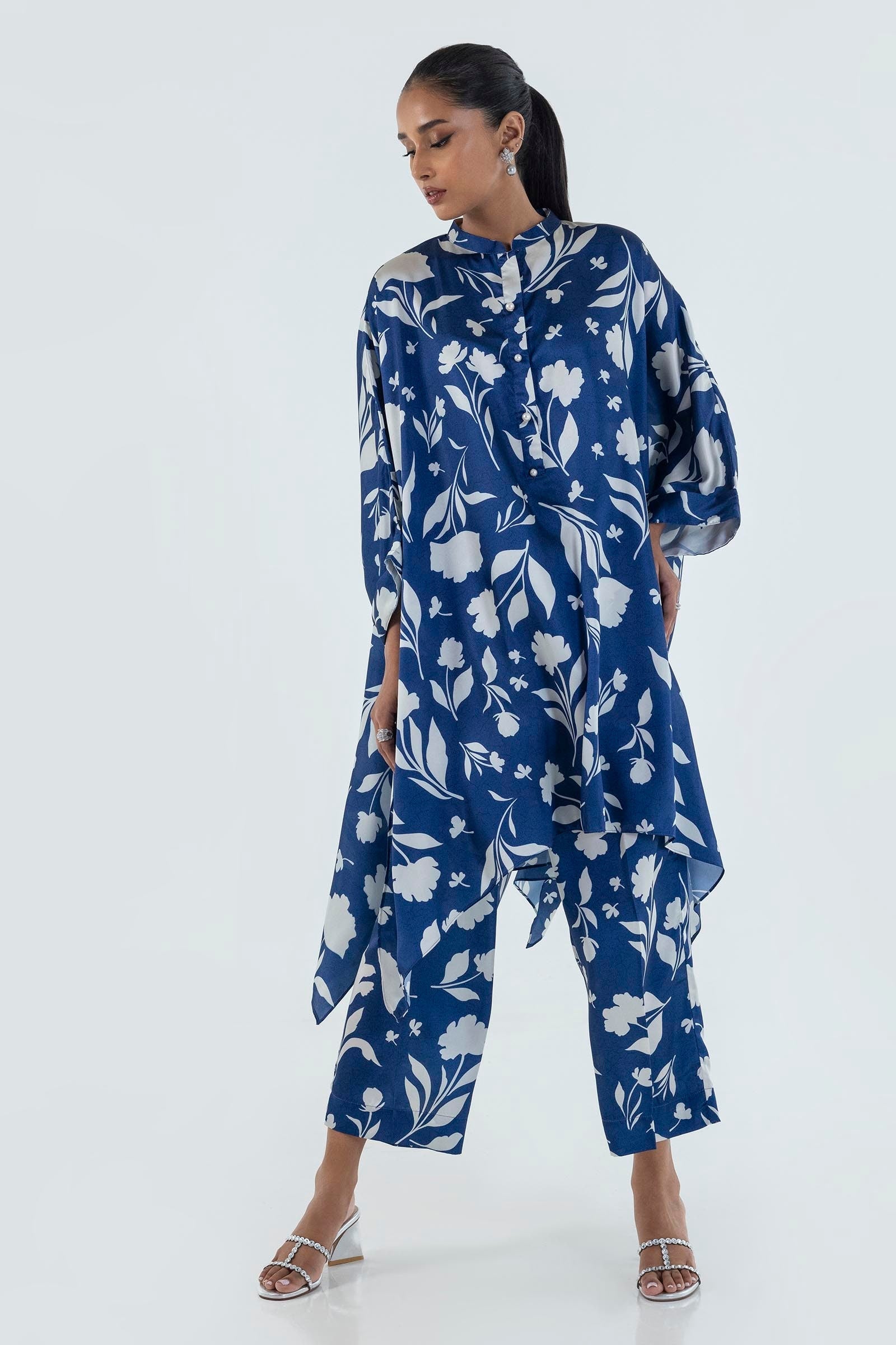 Sana Safinaz | Silk Tunics | FW24STP819P2T - by - Libasekhas UK - Registered Vendor of : Sana Safinaz - 100% Original Designer Dresss