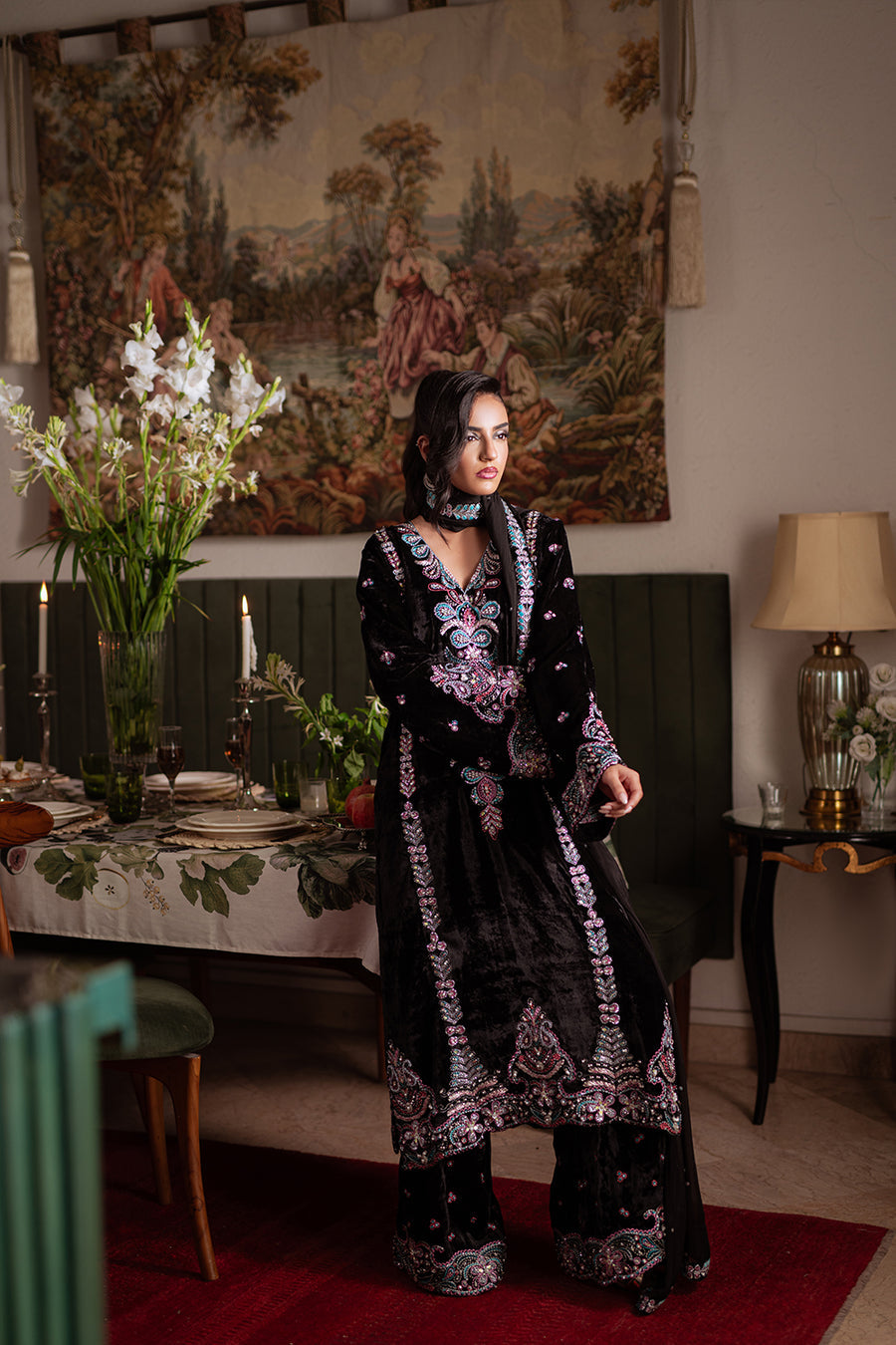 Saira Rizwan | Velvet Pret 25 | ZARQ-SRVP25-03 - by Libasekhas UK - Registered Vendor of : Saira Rizwan - 100% Original Designer Dress