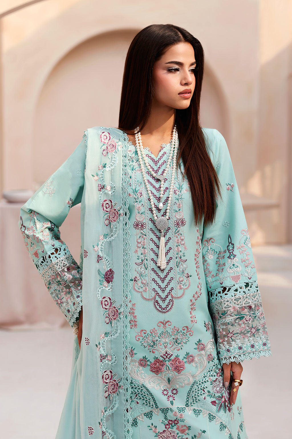 Ramsha | Ghazal Luxury Lawn | G-503 - by Libasekhas UK - Registered Vendor of : Ramsha - 100% Original Designer Dress