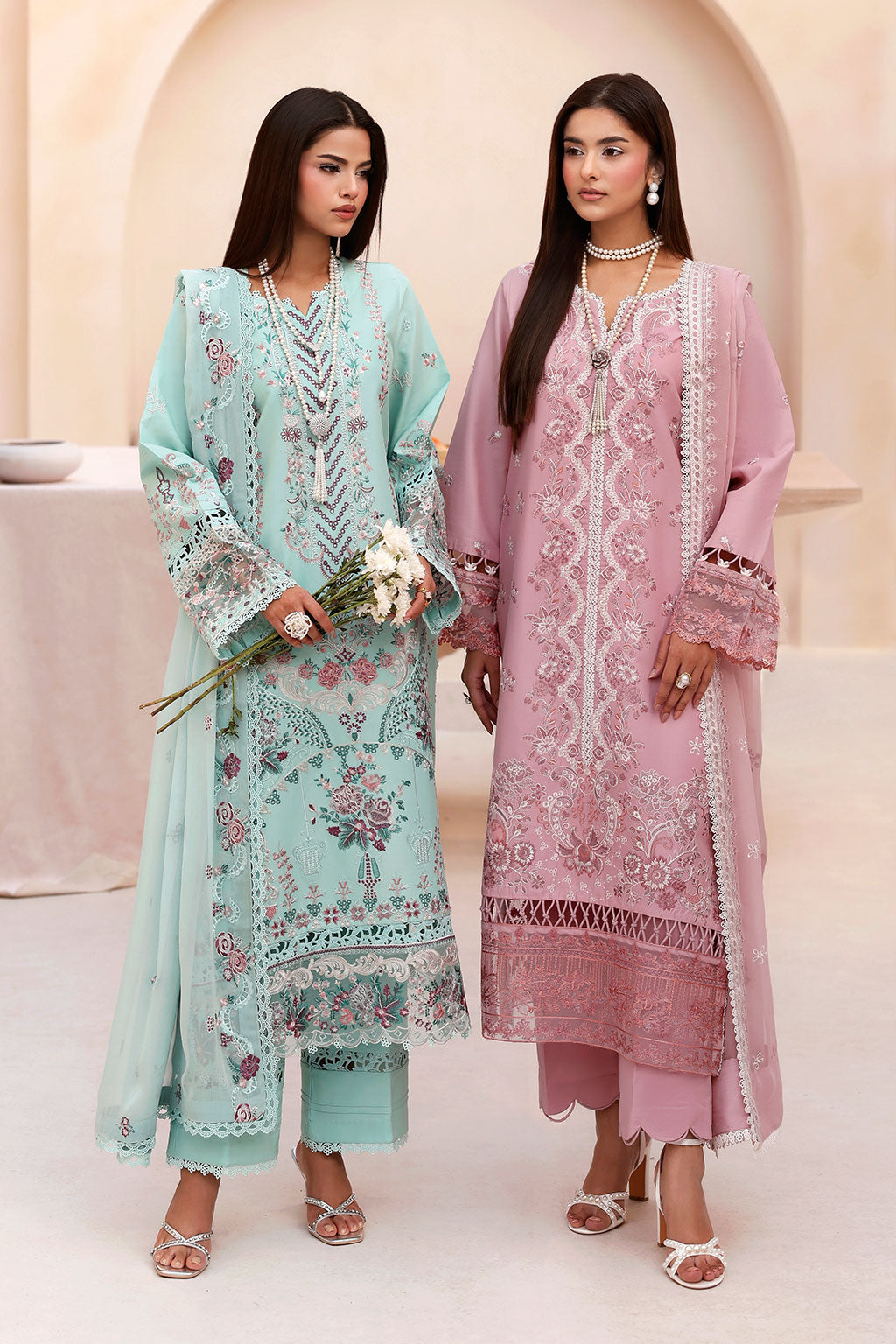 Ramsha | Ghazal Luxury Lawn | G-504 - by Libasekhas UK - Registered Vendor of : Ramsha - 100% Original Designer Dress