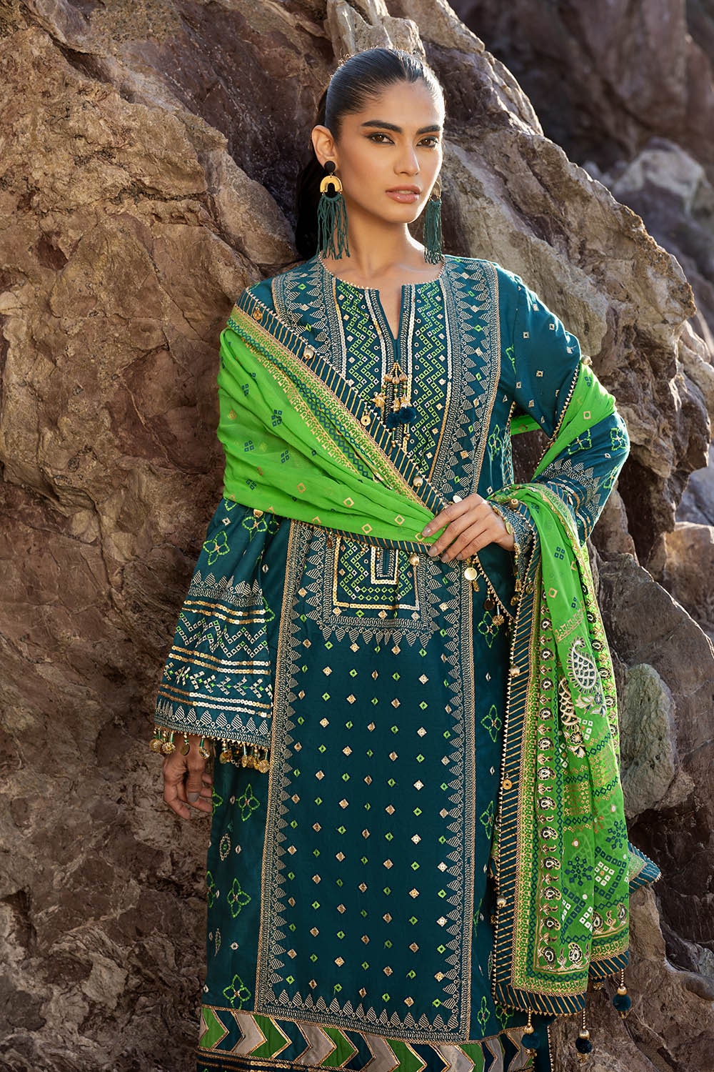 Gul Ahmed | Chunri Lawn 25 | BM-52025 - by - Libasekhas UK - Registered Vendor of : Gul Ahmed - 100% Original Designer Dresss
