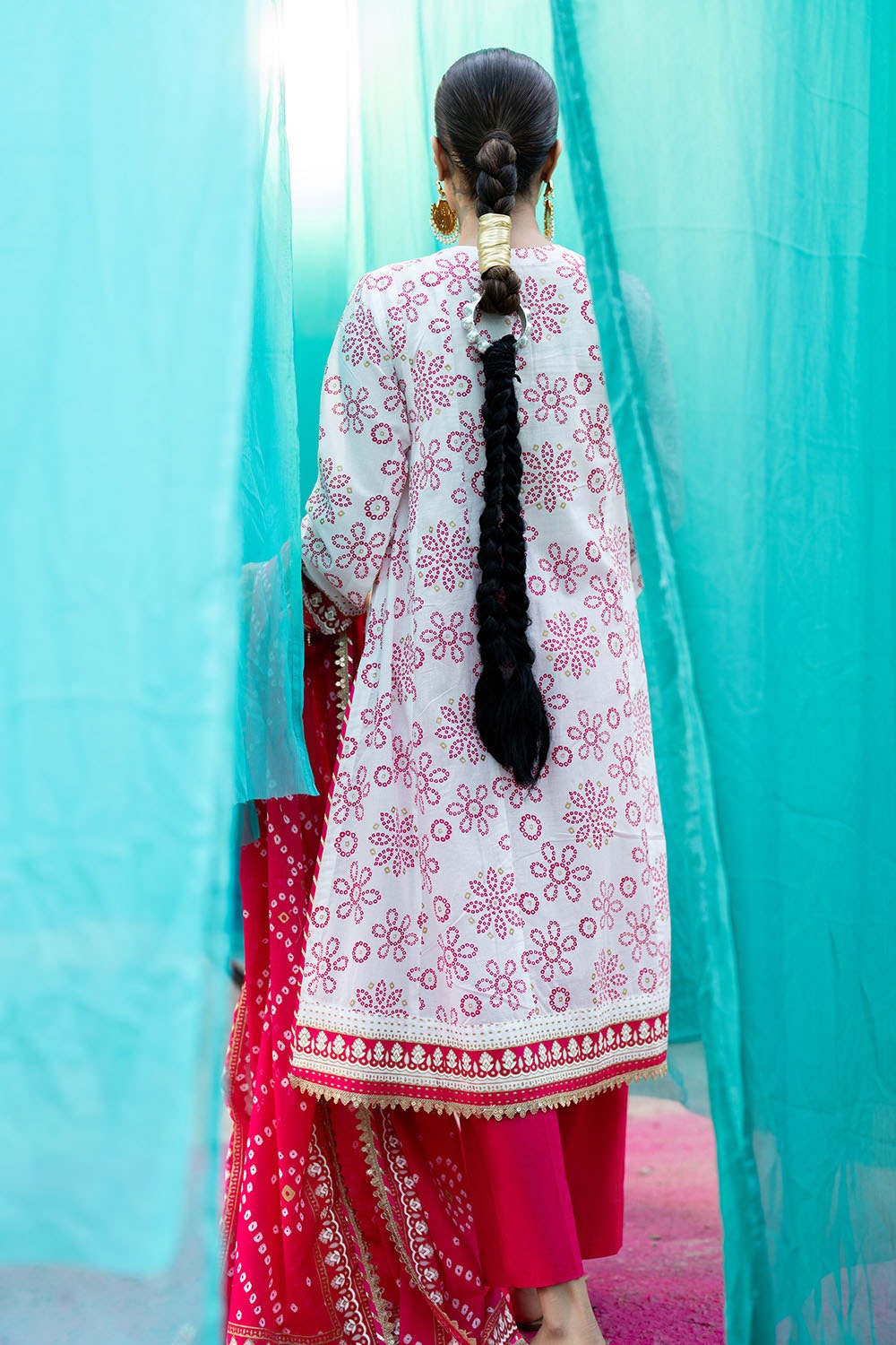 Gul Ahmed | Chunri Lawn 25 | CL-52411 A - by - Libasekhas UK - Registered Vendor of : Gul Ahmed - 100% Original Designer Dresss