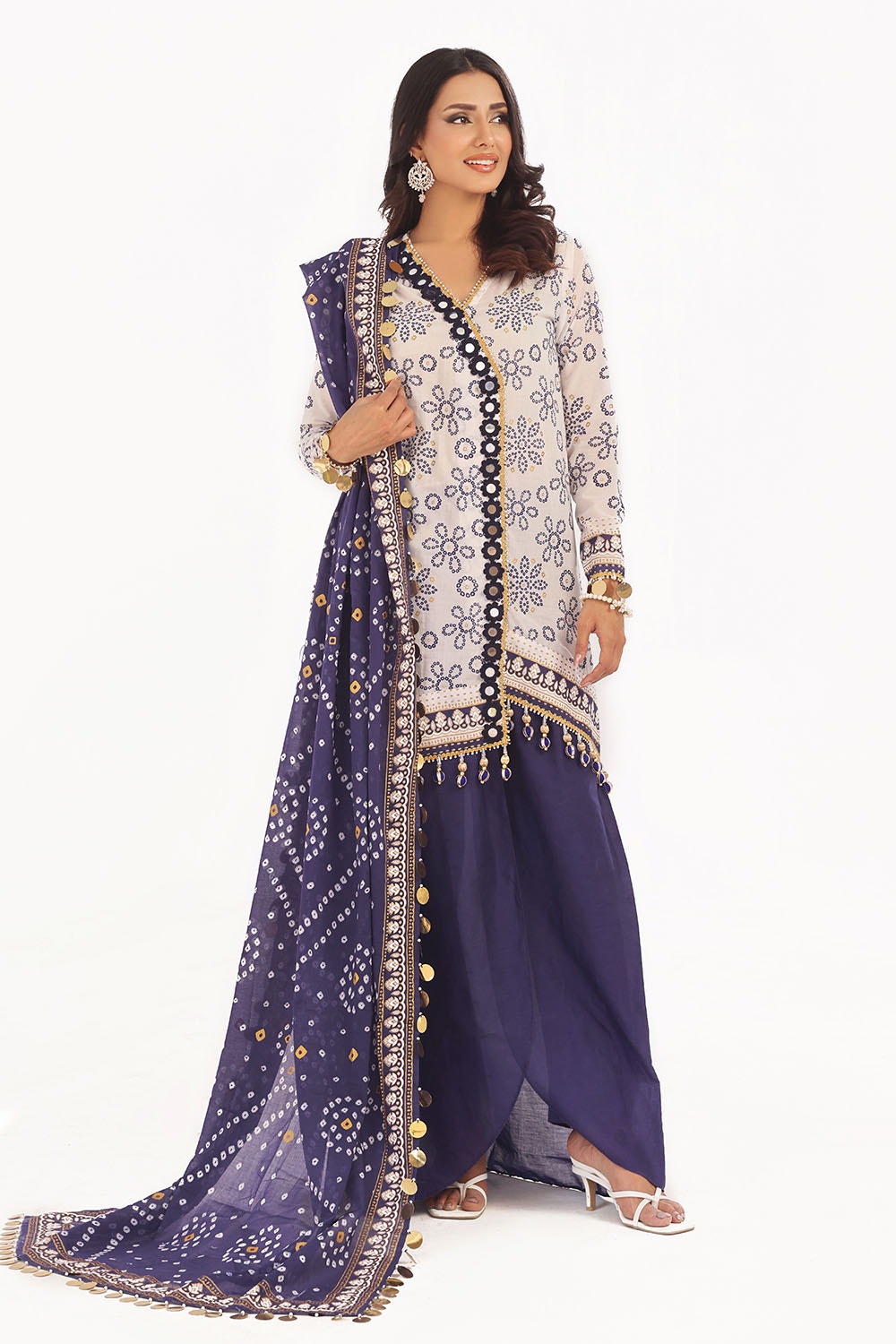 Gul Ahmed | Chunri Lawn 25 | CL-52411 B - by - Libasekhas UK - Registered Vendor of : Gul Ahmed - 100% Original Designer Dresss