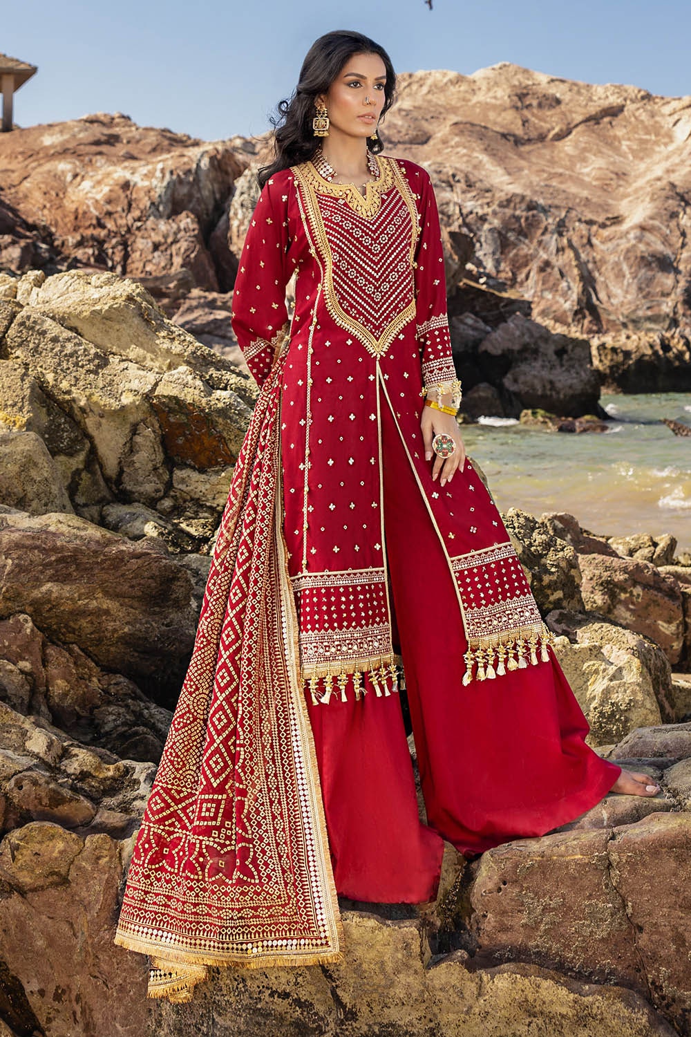 Gul Ahmed | Chunri Lawn 25 | BM-52018 - by - Libasekhas UK - Registered Vendor of : Gul Ahmed - 100% Original Designer Dresss