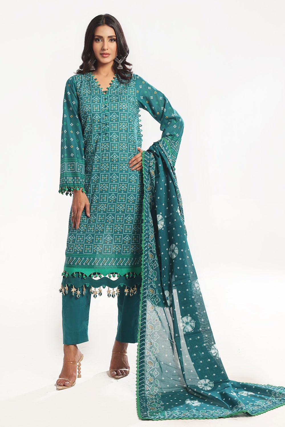 Gul Ahmed | Chunri Lawn 25 | CL-52484 A - by - Libasekhas UK - Registered Vendor of : Gul Ahmed - 100% Original Designer Dresss