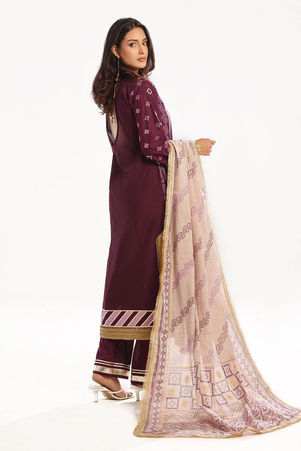 Gul Ahmed | Chunri Lawn 25 | CL-52413 - by - Libasekhas UK - Registered Vendor of : Gul Ahmed - 100% Original Designer Dresss