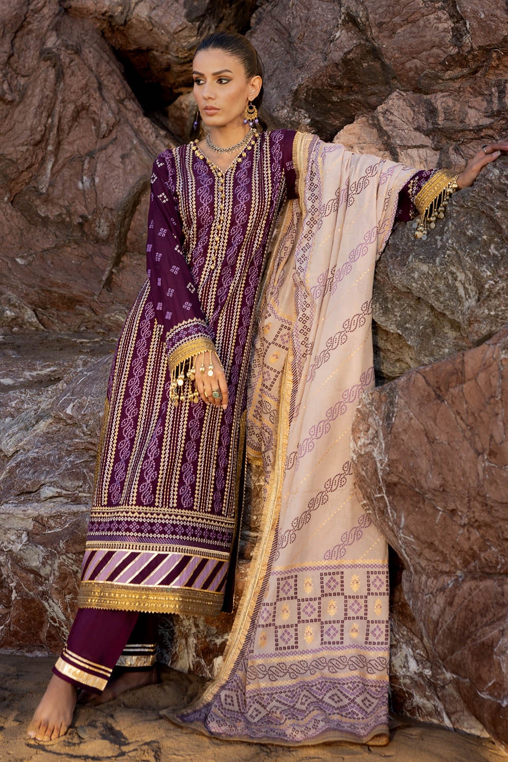 Gul Ahmed | Chunri Lawn 25 | CL-52413 - by - Libasekhas UK - Registered Vendor of : Gul Ahmed - 100% Original Designer Dresss