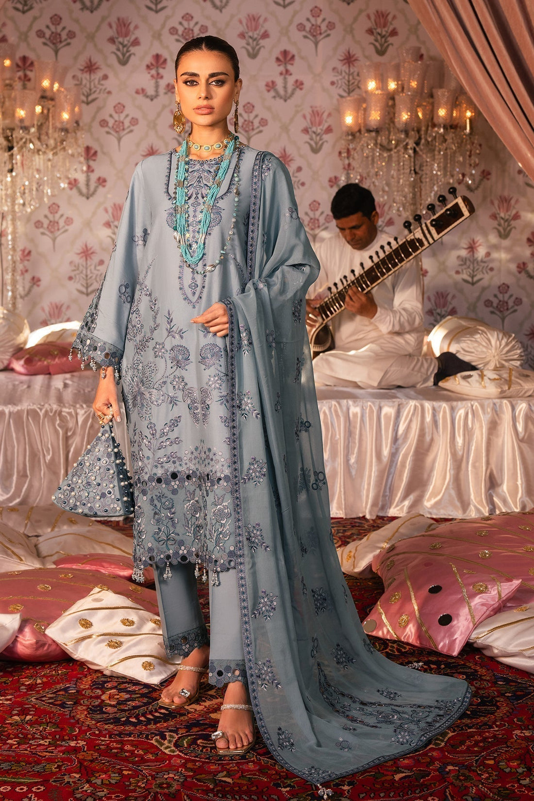 Alizeh | Rawayat Luxury Lawn 24 | Sahiba - by - Libasekhas UK - Registered Vendor of : Alizeh - 100% Original Designer Dresss