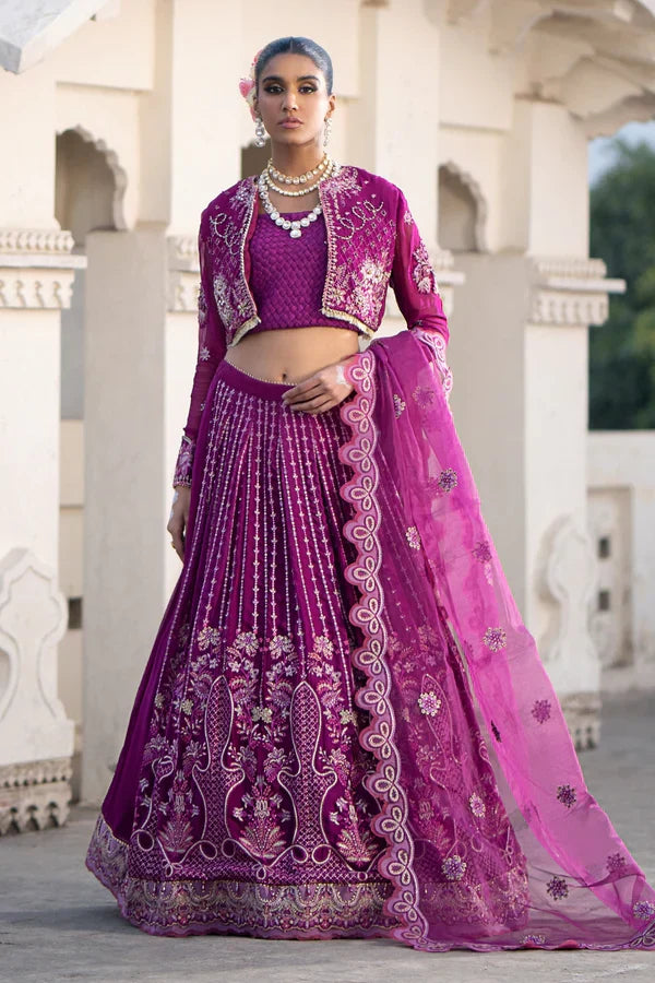 Ittehad | Dilruba Wedding Formals | ESDR77-SUT-PUP - by - Libasekhas UK - Registered Vendor of : Ittehad - 100% Original Designer Dresss