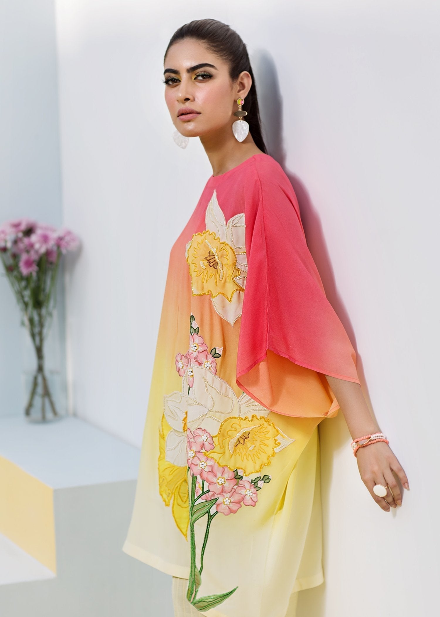 Hana | Daffodils Ready to Wear | Tahiti Bulb - by - Libasekhas UK - Registered Vendor of : Hana - 100% Original Designer Dresss